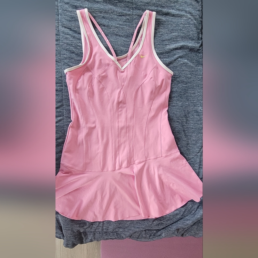 Nike Pink Flared Tennis Dress